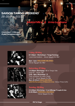 SAIGON TANGO WEEKEND, 26-28.05.2023